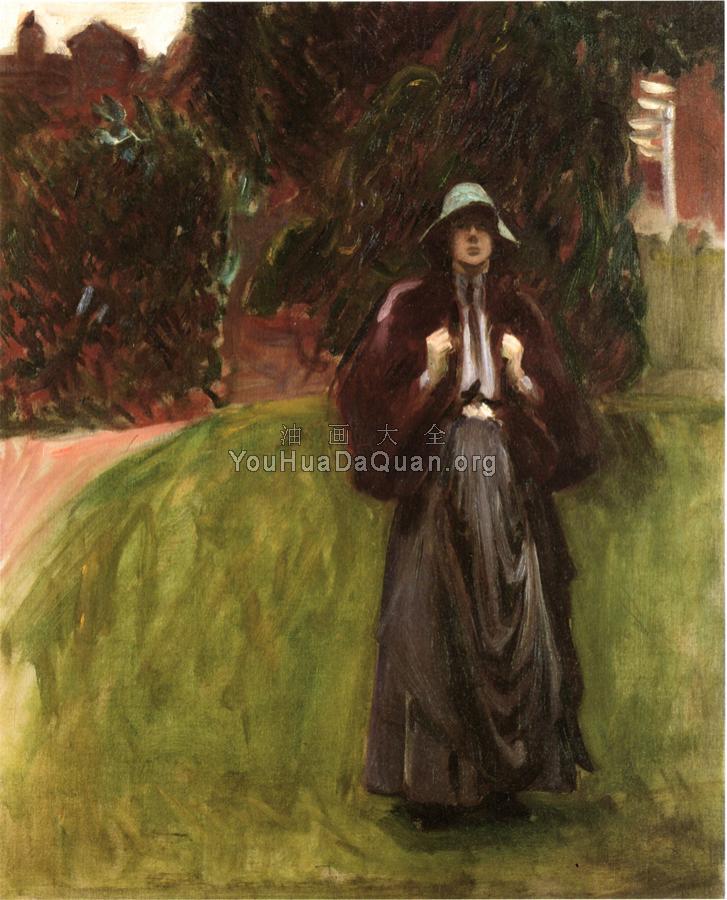 Portrait of Miss Clementina Austruther-Thompson - 约翰·辛格·萨金特